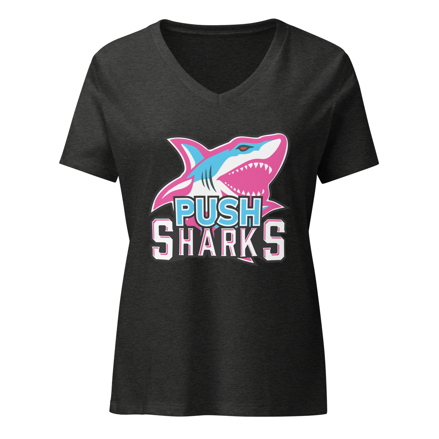 PUSH Sharks Women’s Relaxed V-Neck